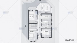 Proiect casa parter + etaj (190 mp) - Sierra